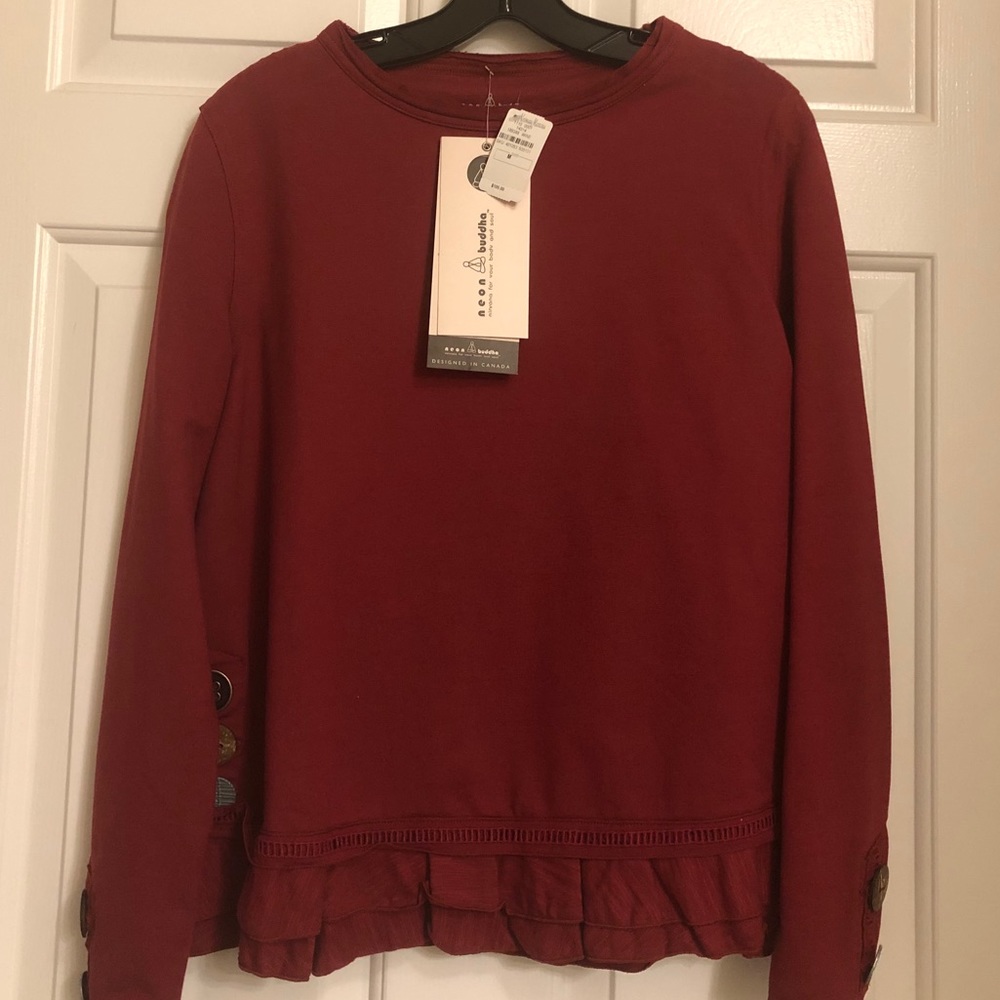 Neon Buddha cape side pullover :)